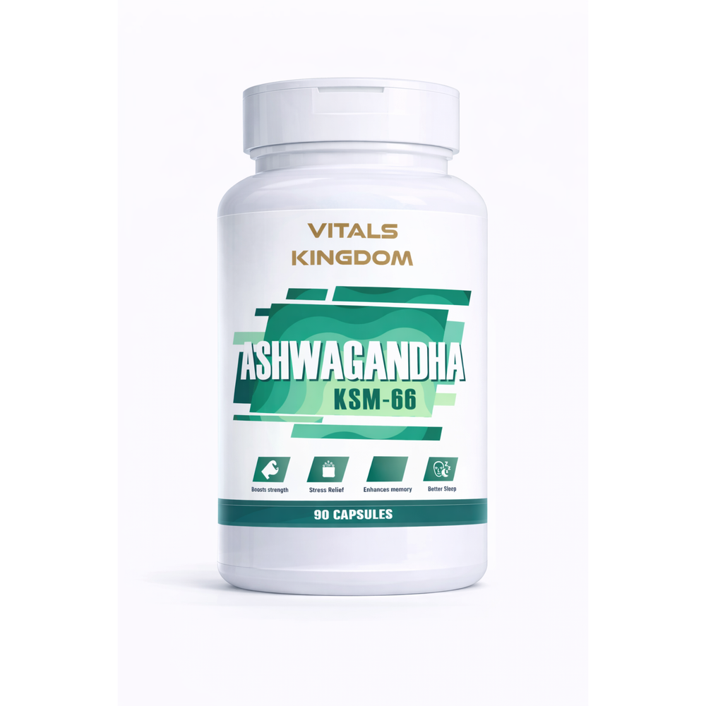 Ashwagandha KSM-66 500mg Capsules – 90 Capsules