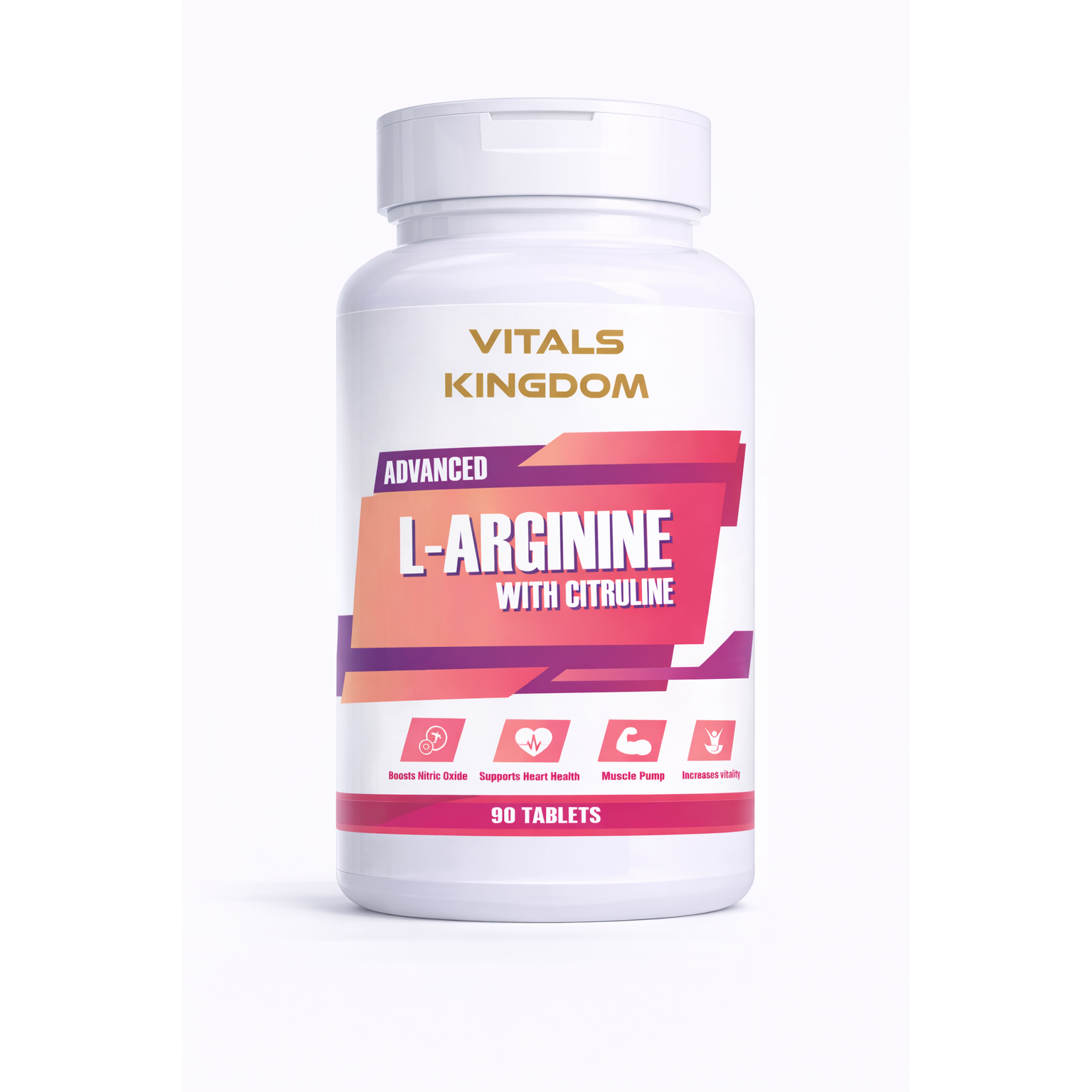 L-Arginine 1000mg + Citrulline 500mg Tablets – 90 Tablets
