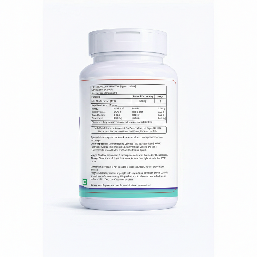 Milk Thistle Detox 600mg Capsules – 90 Capsules