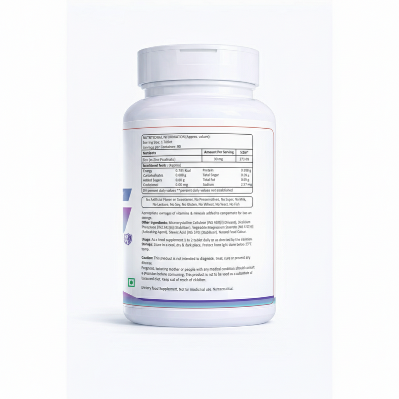 Zinc Picolinate 30mg Tablets – 90 Tablets